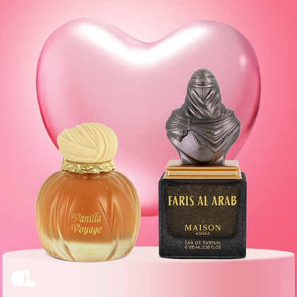Комбо Свети Валентин - Maison Asrar Vanilla Voyage & Faris Al Arab 2x100 ml