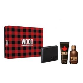 DsQuared  Wood M Set - EdT 100 ml + sh/gel 100 ml + card holder /2018