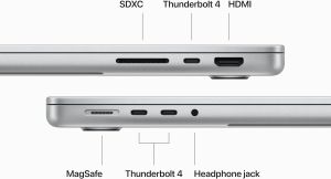 MacBook Pro M3 Pro A2992, 14" дисплей, 512GB, 18GB RAM, silver
